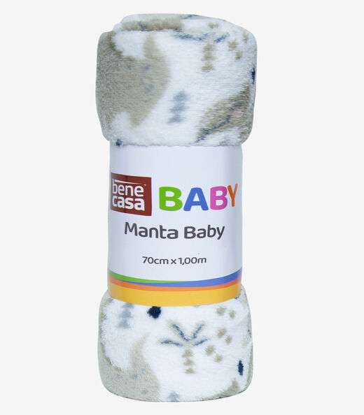 Image_Manta Infantil Microfibra Bene Casa Branco