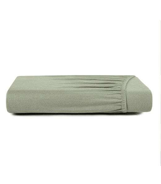 Image_Lençol Solteiro Malha Fio Penteado Altenburg Verde