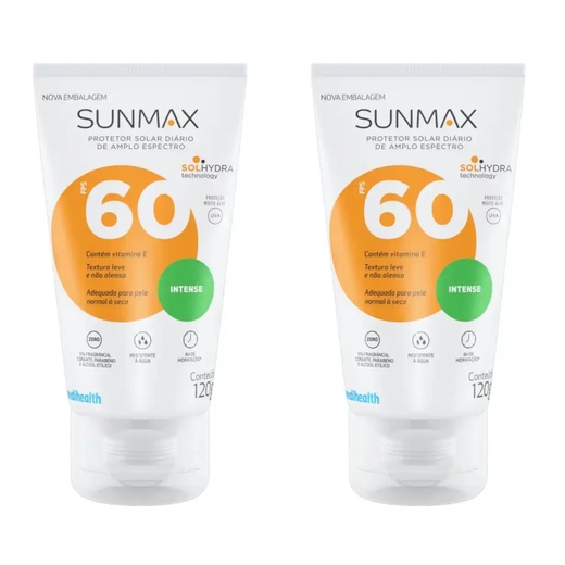 Image_Kit com 2 Unidades de Sunmax Protetor Solar FPS60 Intense 120g