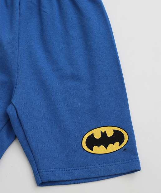 Conjunto Infantil Batman Liga Da Justiça Tam 4 a 10 Off White