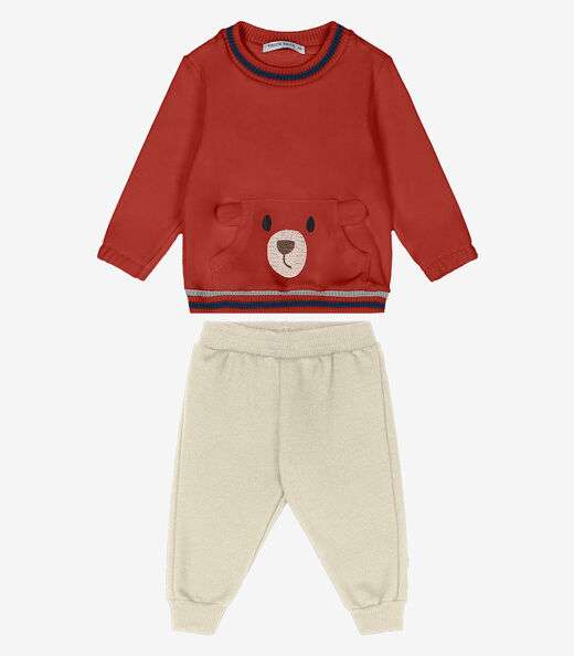 Conjunto Blusão Com Calça Trick Nick Laranja