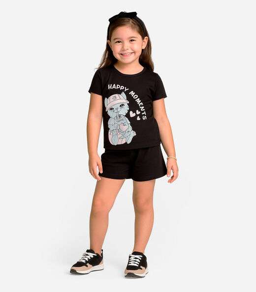 Conjunto Infantil Menina Select Preto