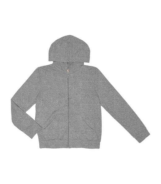 Jaqueta Feminina Básica com Capuz Rovitex Cinza