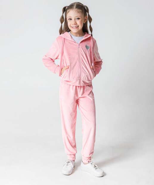 Image_Conjunto Infantil Plush Capuz Marisa Tam 4 a 10 Rosa
