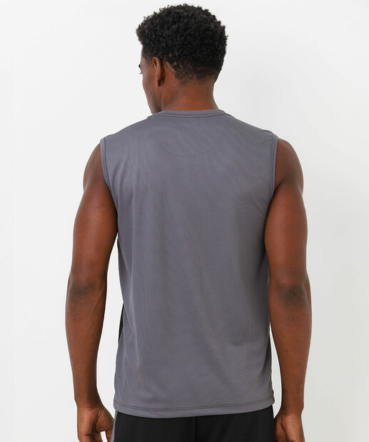 Regata Masculina Dry Fit Fitness MR Cinza