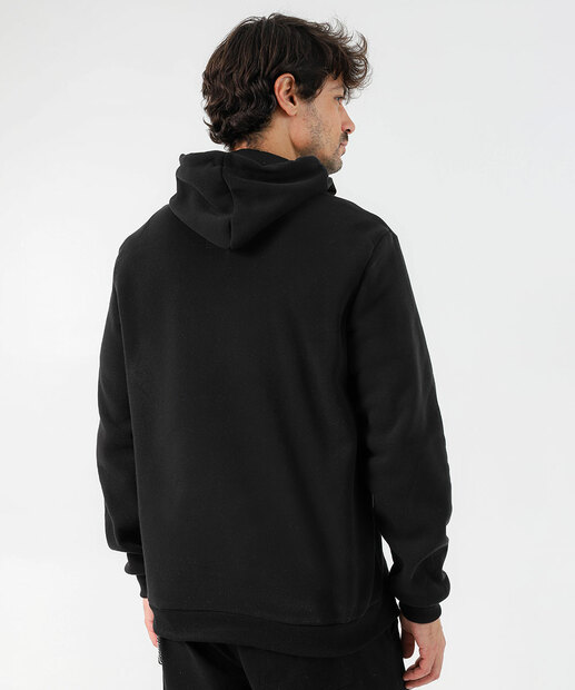 Blusão Masculino Moletom Estampado Marisa Preto