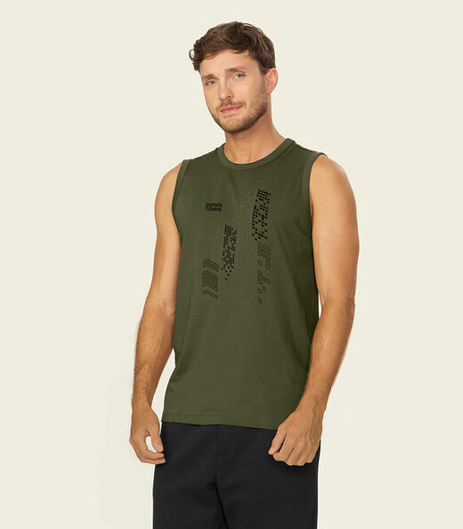 Image_Regata Masculina Meia Malha Com Estampa Diametro Verde