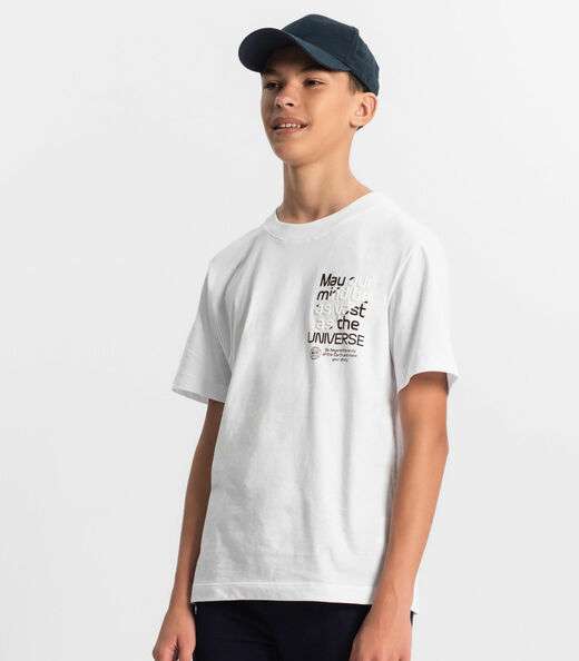 Camiseta Juvenil Masculina Minty Branco