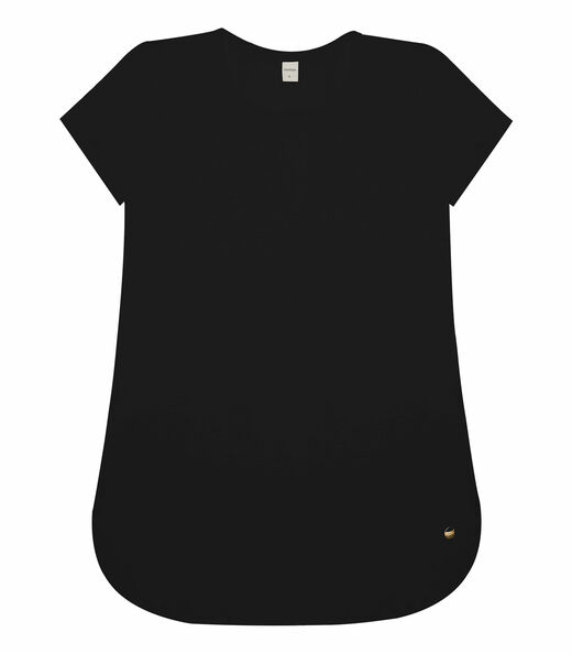 Blusa Feminina Andorra Flamê Básica Rovitex Preto