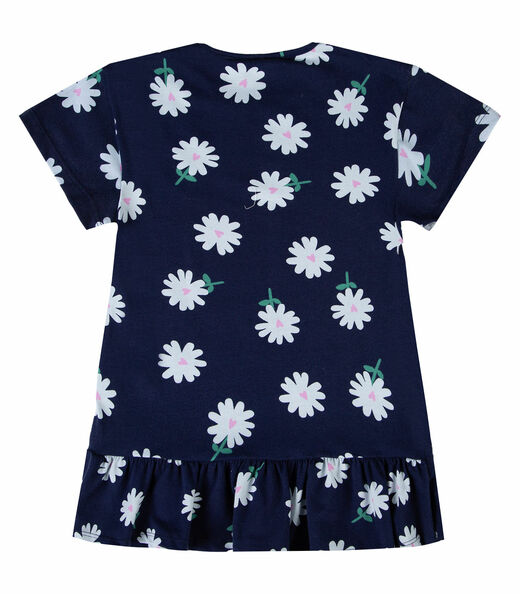 Vestido Infantil Feminino Estampado Select Azul