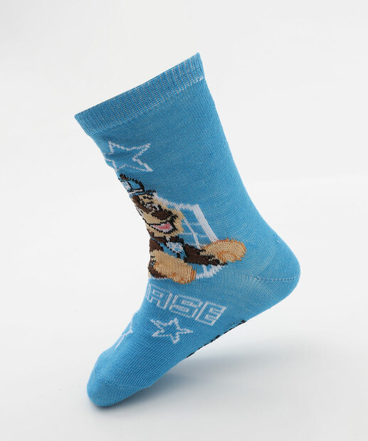 Kit 2 Meias Infantil Estampa Patrulha Canina Azul