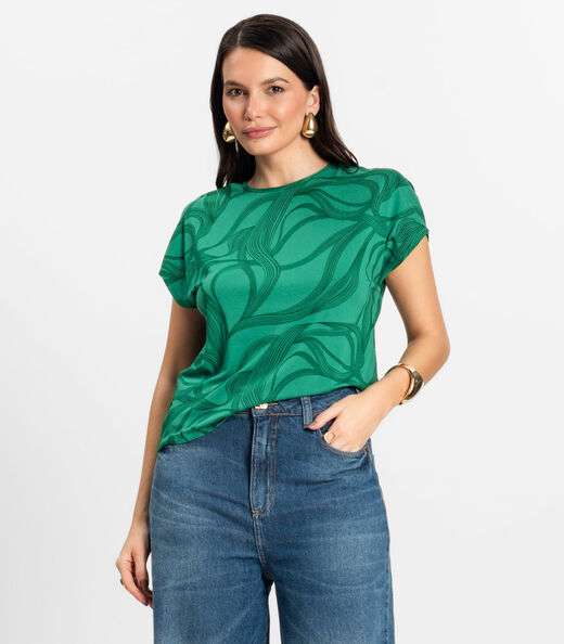 Image_Blusa Feminina em Viscotorcion Rovitex Verde
