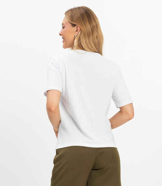 Camiseta Básica Unissex Rovitex Branco