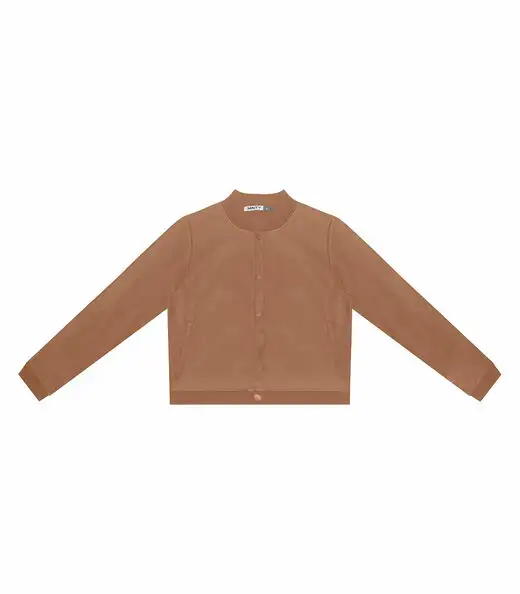 Image_Casaco Juvenil Feminino Material Sintético Minty Marrom