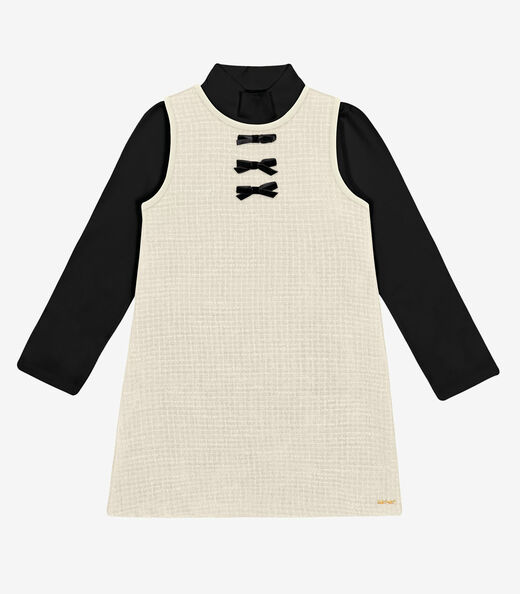 Image_Conjunto Vestido com Blusa Trick Nick Bege