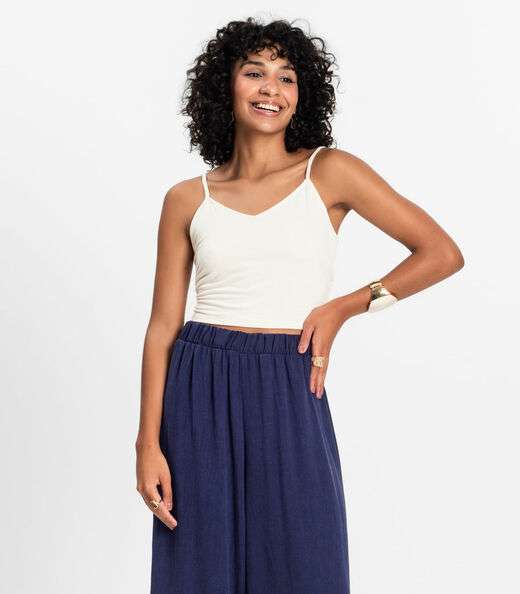 Blusa de alça Infinita Cor Bege