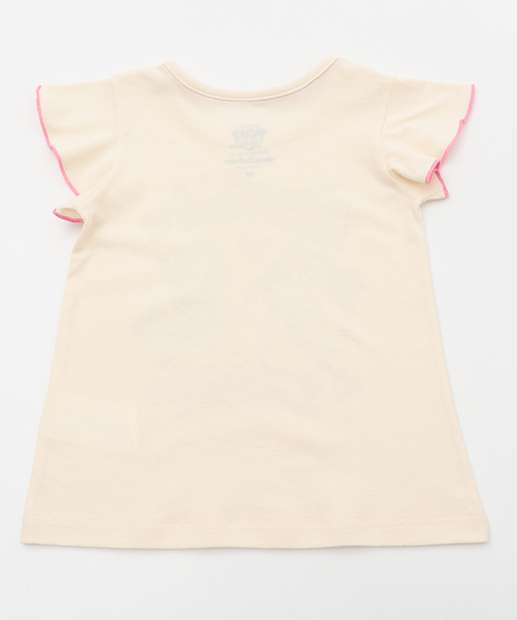 Blusa Infantil Sky Patrulha Canina Tam 1 a 3 Bege