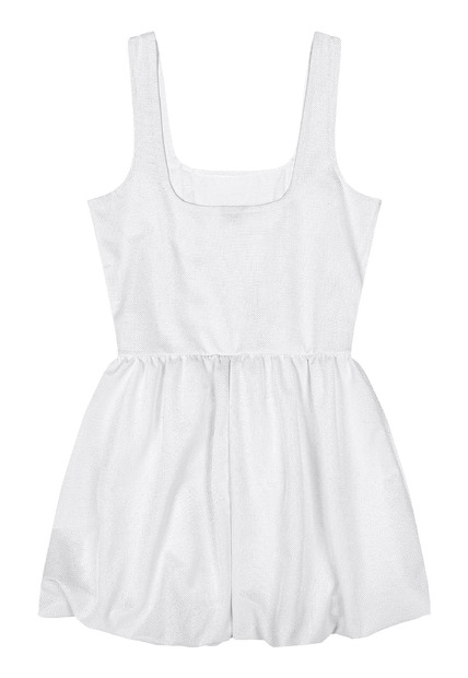 Vestido Balonê Tecido Brilho Gloss