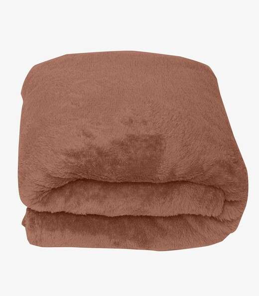 Image_Manta De Microfibra Lisa Casal Rovitex Home Marrom