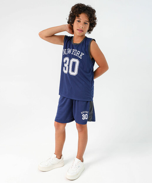 Regata Infantil New York 30 Marisa Azul Tam 4 ao 10