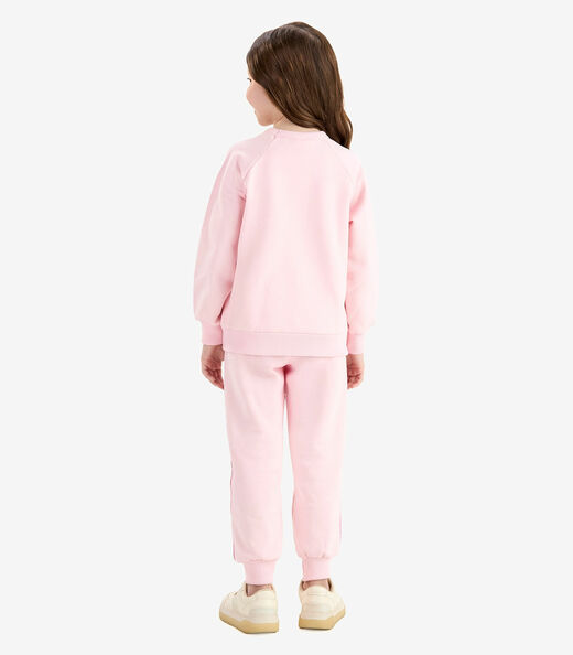 Conjunto Blusão com Legging Moletom Rovi Kids Rosa