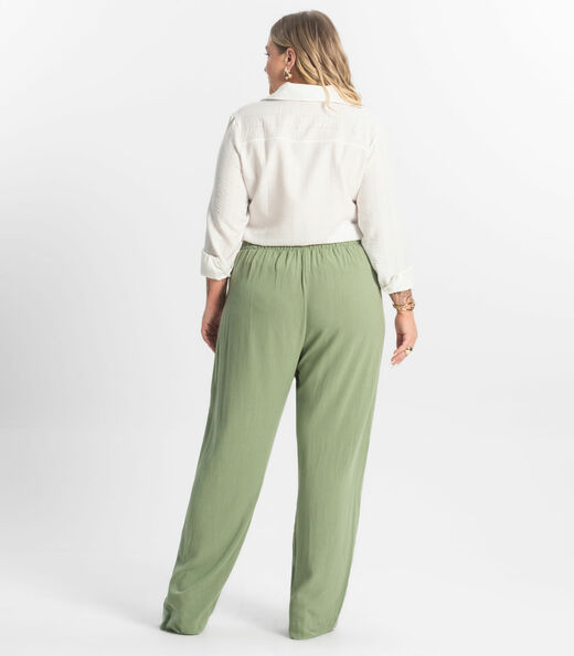 Calça Feminina Reta Secret Glam Verde