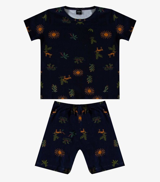 Pijama Infantil Menino Em Cotton Select Azul