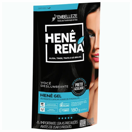 Image_Creme Alisante Henê Rená Gel Preto Azulado 180g