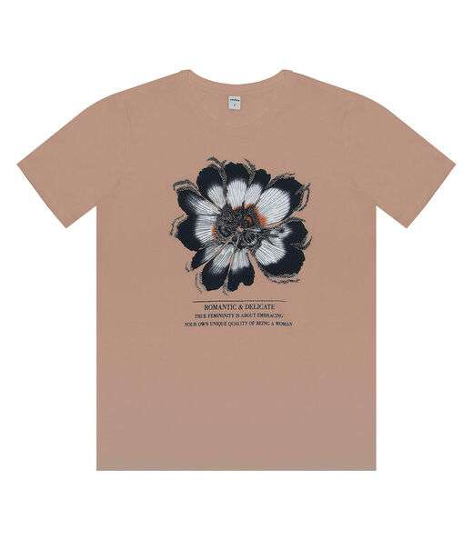 T-shirt Feminina Rovitex Marrom