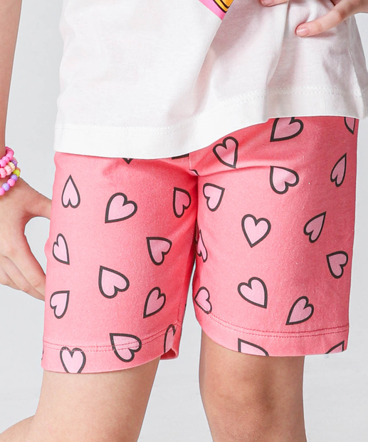 Conjunto Infantil Minnie E Margarida Disney Tam 4 a 10 Off White