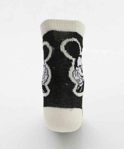 Kit 2 Meias Infantil Estampa Mickey Disney Preto