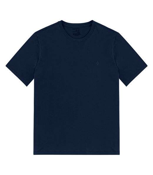 Camiseta Masculina Básica Meia Malha Diametro Azul
