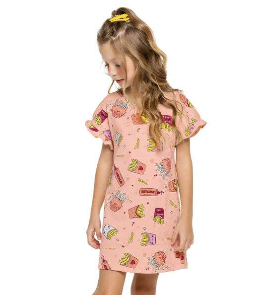 Image_Camisola Infantil Feminina Snacks Trick Nick Rosa