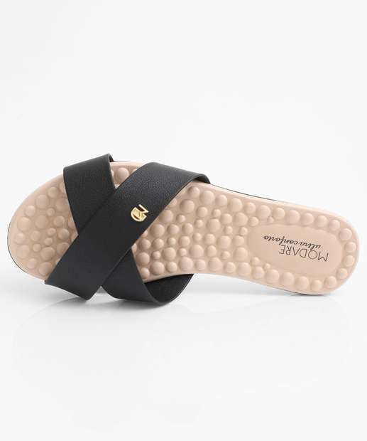 Rasteirinha Feminina Modare Preto