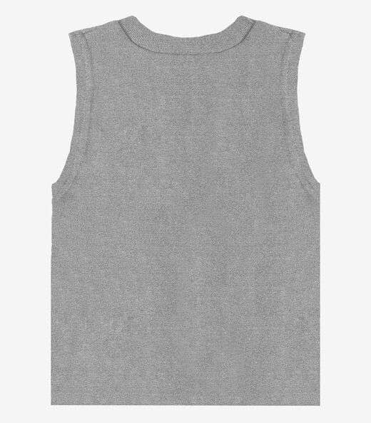 Regata Básica Infantil Lisa Soletex Cinza