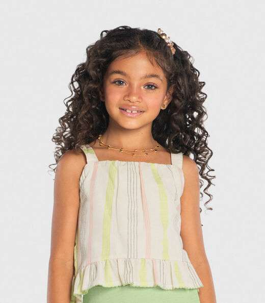 Conjunto Infantil Blusa Com Shorts Saia Trick Nick Verde