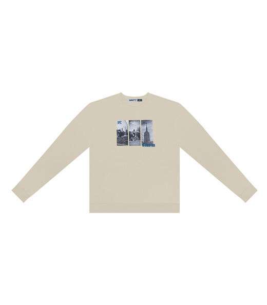 Blusão Juvenil Masculino Em Moletom Minty Bege