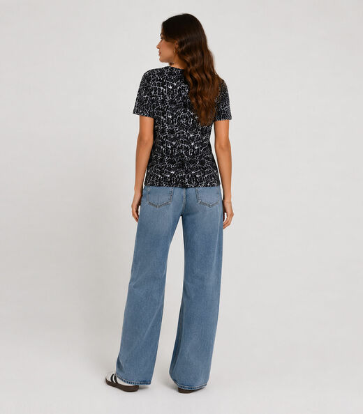 Blusa Feminina Estampada Infinita Cor Cinza