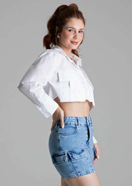 Saia Jeans Sawary Cargo - 277366