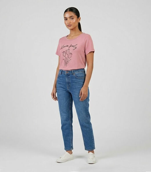 Blusa Feminina em Malha Visco Infinita Cor Rosa