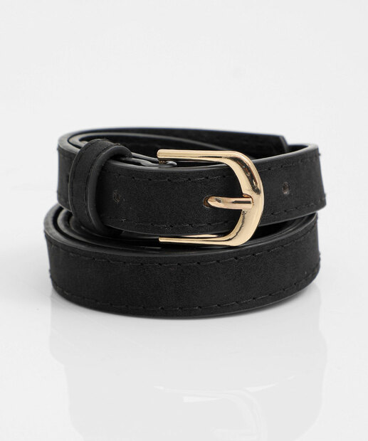 Kit 2 Cintos Feminino Fino Marisa Preto