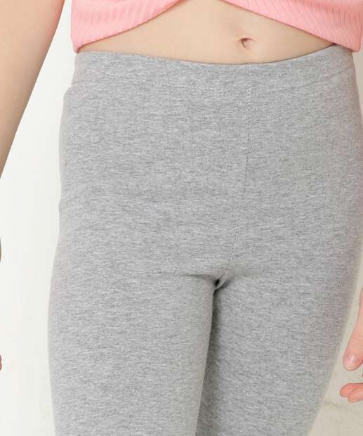 Calça Infantil Legging Básica Cotton Tam 4 a 10