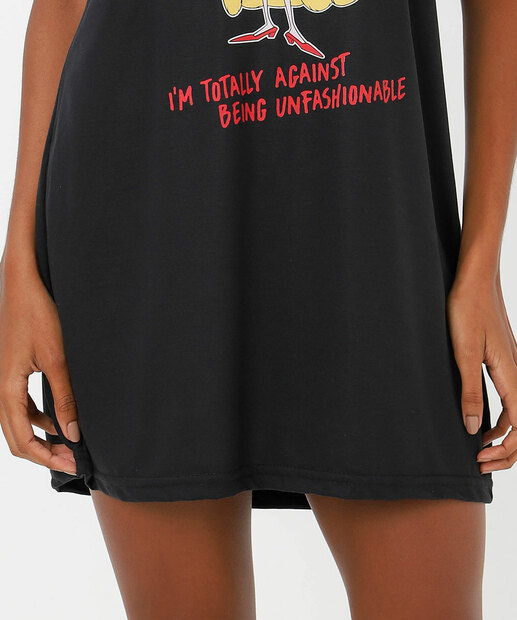 Camisola Estampa Cruella Disney Preto
