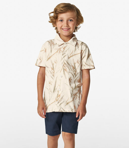 Camisa Menino em Meia Malha Trick Nick Off White