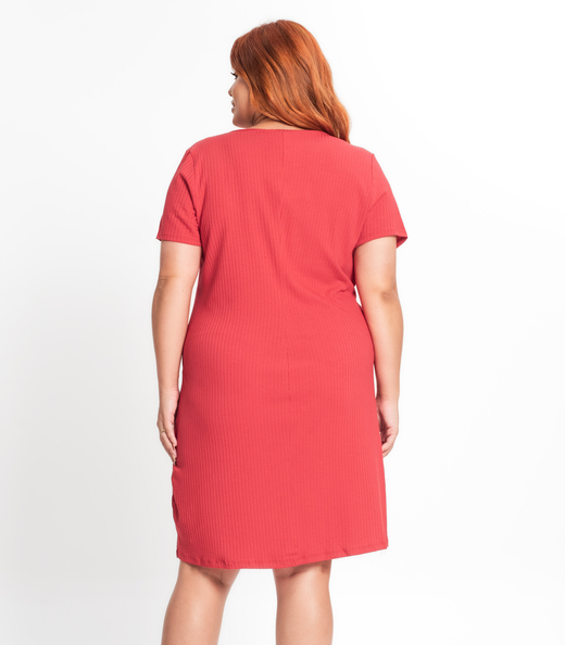 Vestido Feminino Plus Size Secret Glam Vermelho