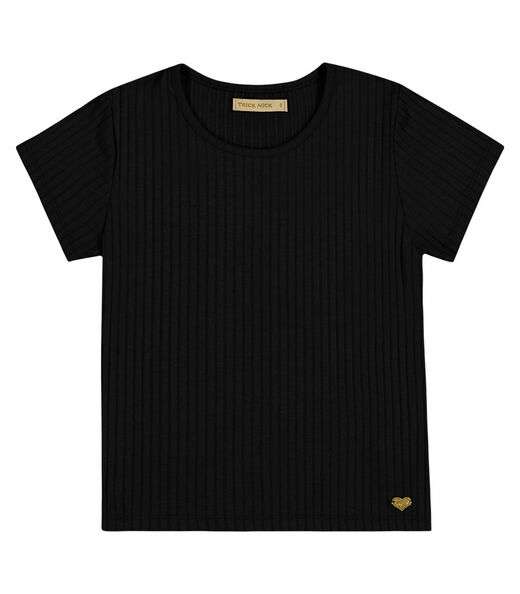 Blusa Infantil Feminina Canelada Trick Nick Preto