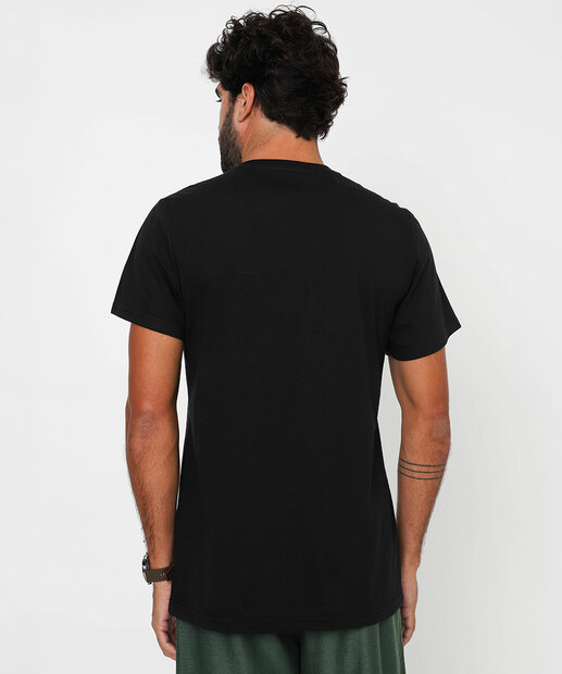 Camiseta Masculina Básica Bolso Marisa Preto