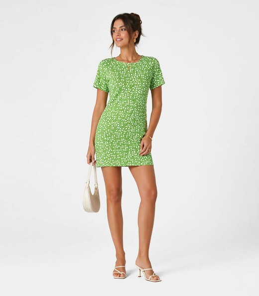 Vestido Feminino Estampado Select Verde