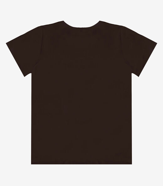 Blusa Feminina com Estampa Infinita Cor Marrom