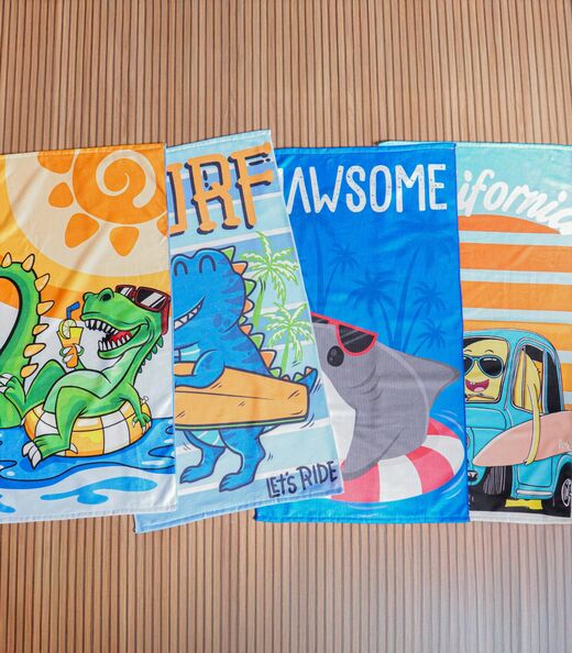 Toalha De Praia Infantil Bene Casa Amarelo